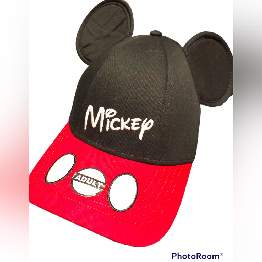 Not for sale.Disney Mickey Mouse Ears Baseball Cap Unisex. Color: Black/Red.